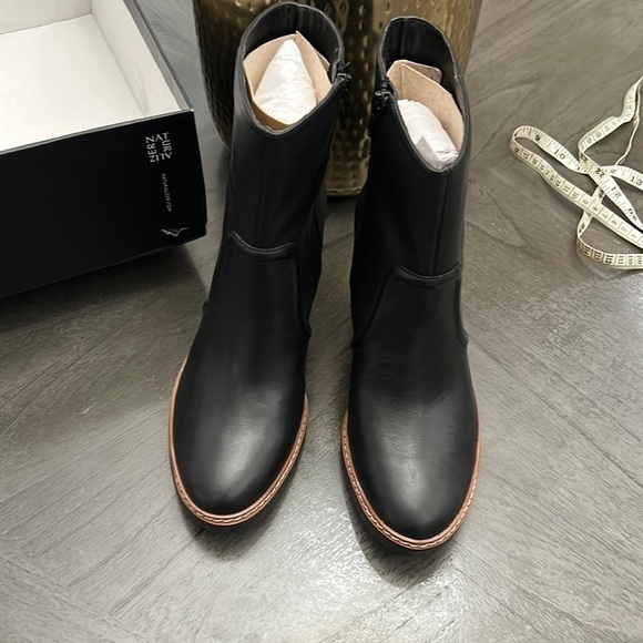 NATURALIZER CATIE WOMENS LEATHER HEELS MID-CALF BOOTS - Picture 5 of 11